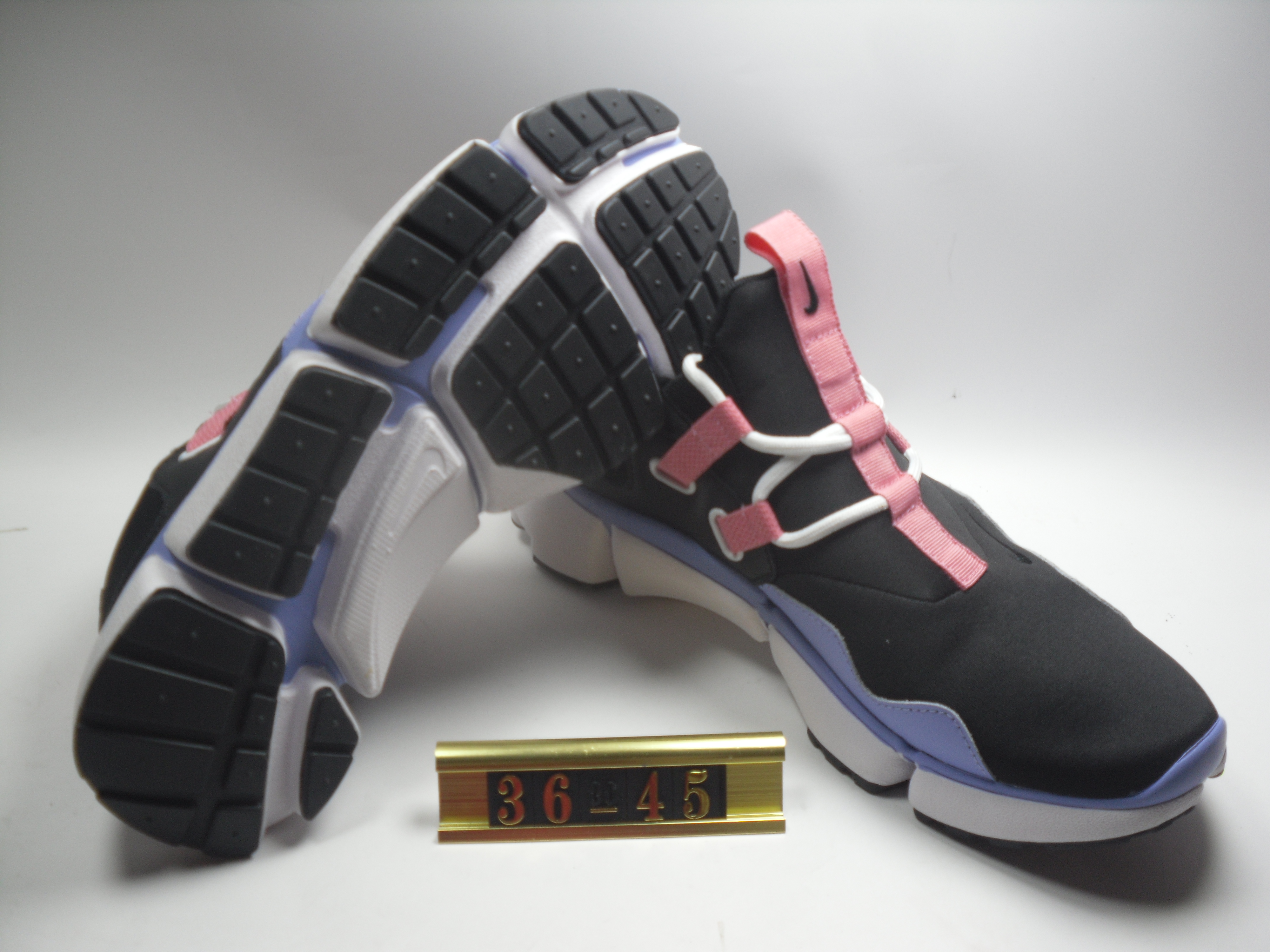 Women Nike Air Huarache 5 Grey Black Pink Purple Shoes - Click Image to Close